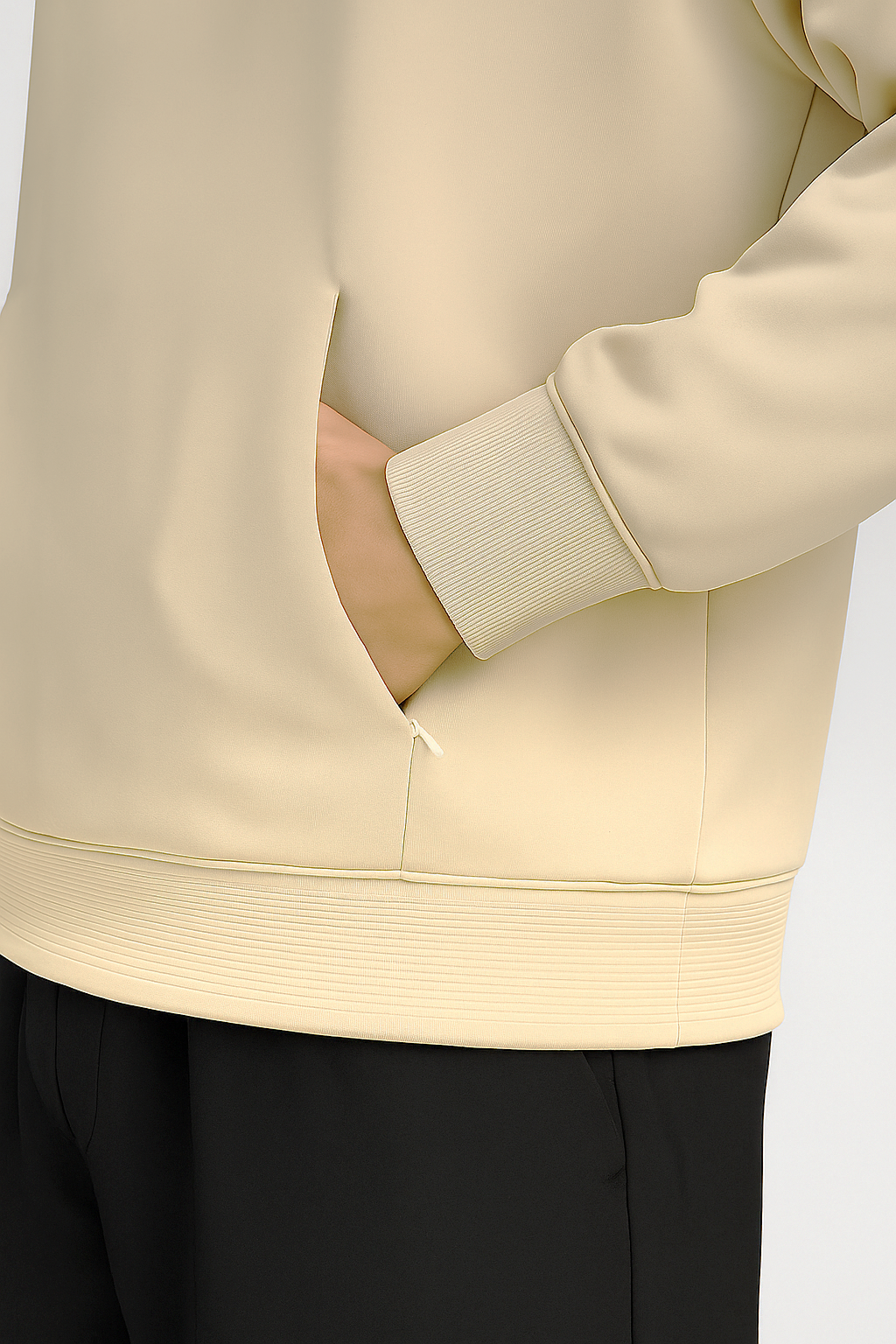 Beige   Essential   Hoodie