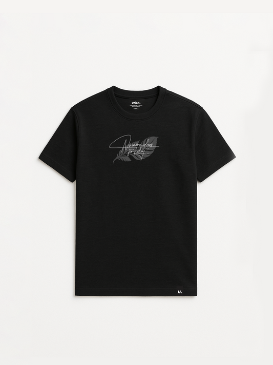 Black Printed TEE