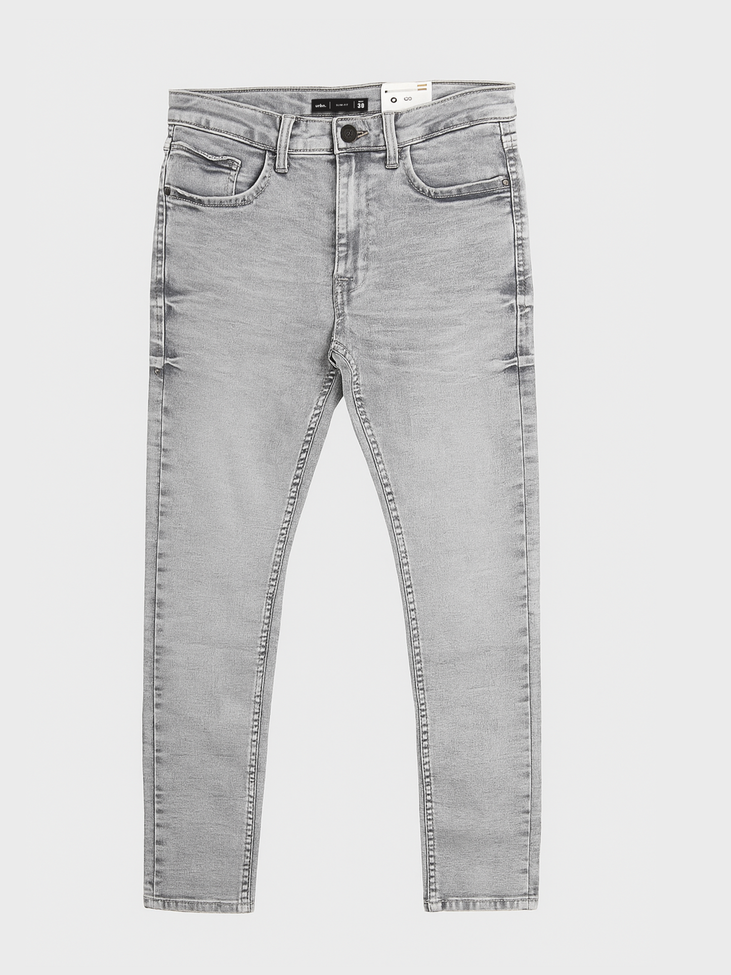 Slim Fit Grey Denim