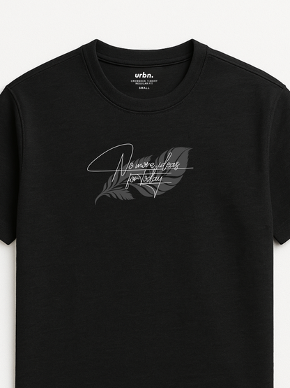 Black Printed TEE