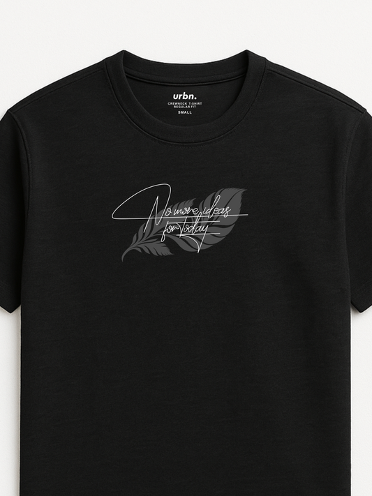 Black Printed TEE